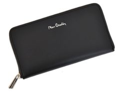 Pierre Cardin Women Leather Wallet with Zip Grey-5117