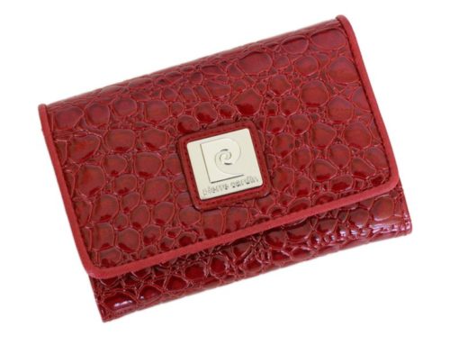 Pierre Cardin Women Leather Purse Medium Size Red-6193