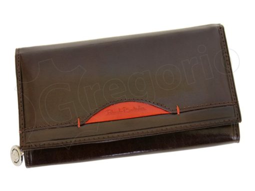Renato Balestra Leather Women Purse/Wallet Dark Brown Orange-5507