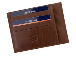 Gai Mattiolo Credit Card Holder Brown-4290