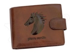 Pierre Cardin Man Wallet with horse Dark Brown-5184
