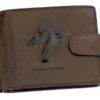 Pierre Cardin Man Wallet with Horse Dark Brown-5007