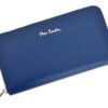 Pierre Cardin Women Leather Wallet with Zip Blue-5125