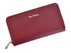 Pierre Cardin Women Leather Wallet with Zip Beige-5084