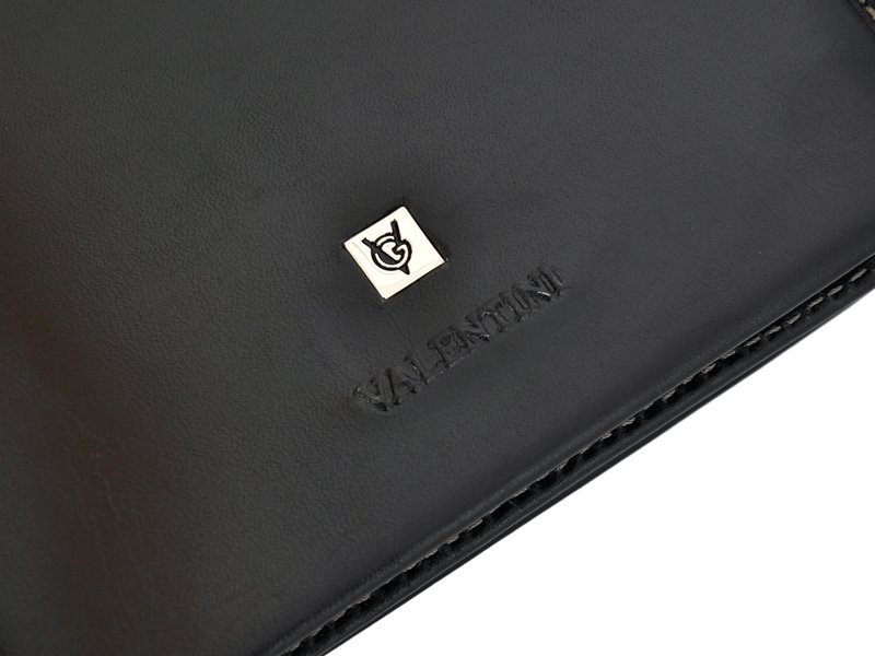 Leather Wallet Black Valentini Gino – Wallets.ie