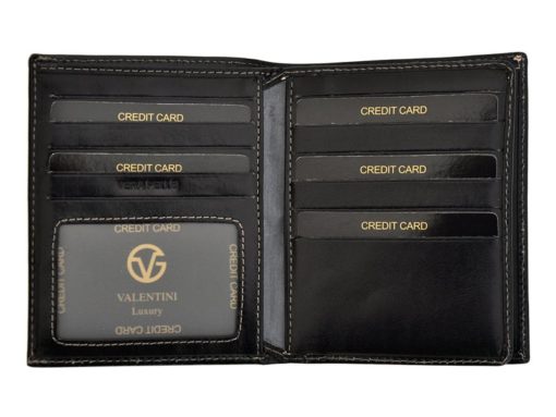 Leather Wallet Black Valentini Gino-4340