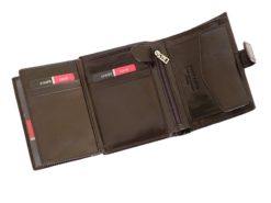 Pierre Cardin Man Leather Wallet Dark Brown-4924