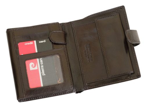 Pierre Cardin Man Leather Wallet Dark Brown-6724