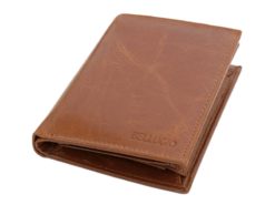 Bellugio Man Leather Wallet Dark Brown-6631