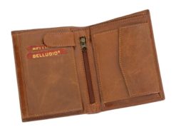 Bellugio Man Leather Wallet Dark Brown-6623
