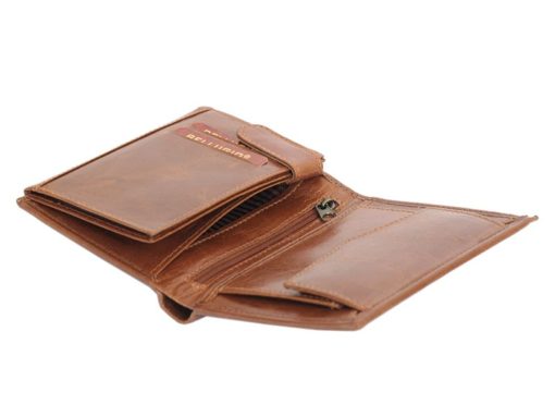 Bellugio Man Leather Wallet Brown-6617