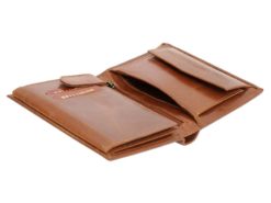 Bellugio Man Leather Wallet Dark Brown-6622