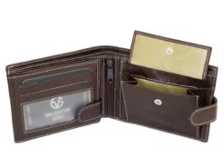 Gino Valentini Man Leather Wallet Brown-6669