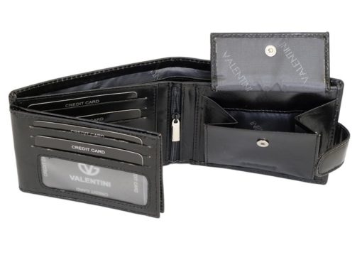 Gino Valentini Man Leather Wallet Black-6710