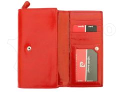 Pierre Cardin Women Leather Wallet/Purse Dark Red-6006