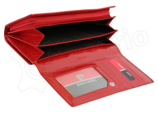 Pierre Cardin Women Leather Wallet/Purse Dark Red-6002