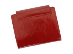 Giovani Woman Leather Wallet Swarovski Line Red-4396