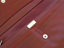Giovani Woman Leather Wallet Swarovski Line Brown-4457