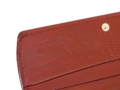Giovani Woman Leather Wallet Swarovski Line Brown-4461