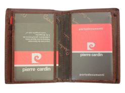 Pierre Cardin Man Leather Wallet Dark Brown-4934