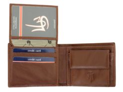 Gai Mattiolo Man Leather Wallet Small size Green-6294