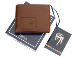 Gai Mattiolo Man Leather Wallet Small size Green-6286