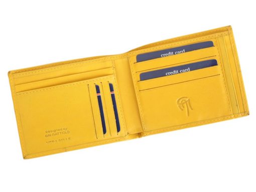 Gai Mattiolo Man Leather Wallet Blue-6321