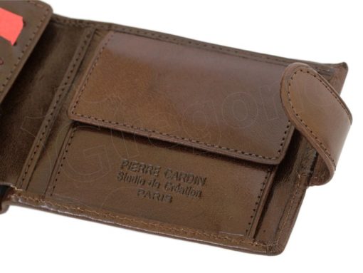 Pierre Cardin Man Leather Wallet Brown-6737