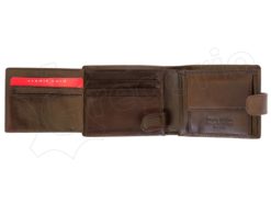 Pierre Cardin Man Leather Wallet Dark Brown-4807