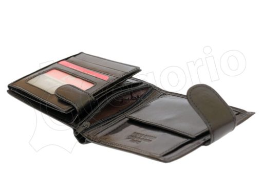 Pierre Cardin Man Leather Wallet Dark Brown-4882