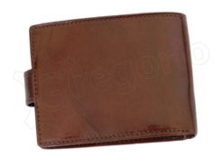Pierre Cardin Man Leather Wallet with horse Brown-5187