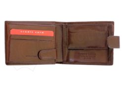 Pierre Cardin Man Wallet with horse Dark Brown-5183
