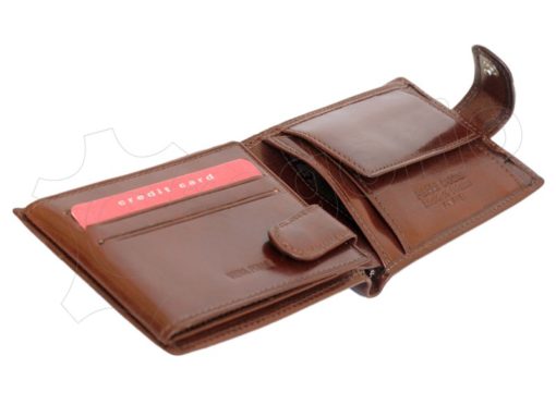 Pierre Cardin Man Wallet with horse Dark Brown-5179