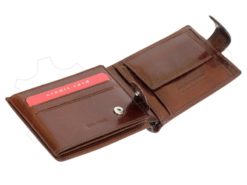 Pierre Cardin Man Leather Wallet with horse Brown-5189