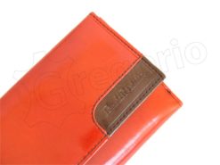 Renato Balestra Leather Women Purse/Wallet Brown Orange-5564