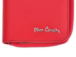 Pierre Cardin Women Leather Wallet with Zip Claret-5937