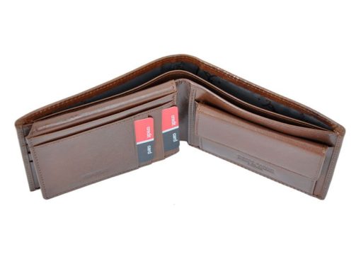 Pierre Cardin Man Leather Wallet Brown-4770