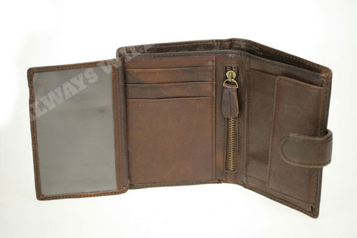 Always Wild Vintage Style Leather Wallet-6769