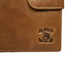 Always Wild Vintage Style Leather Wallet-6756