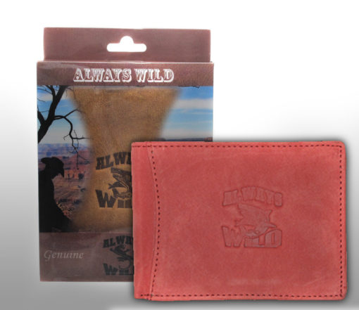 Always Wild Vintage Style Leather Wallet-6795