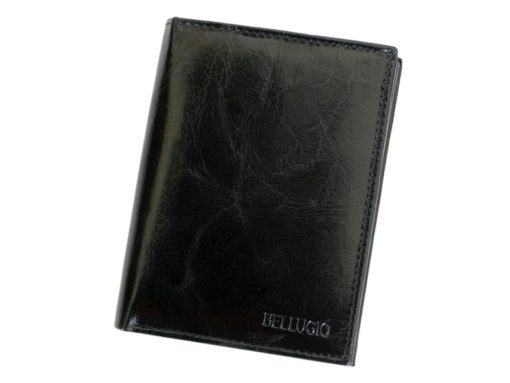 Bellugio Man Leather Wallet Black-7031