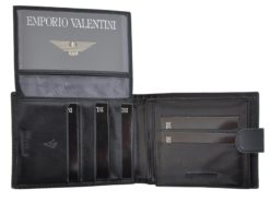 Emporio Valentini Man Leather Wallet Black IEEV563320-6821