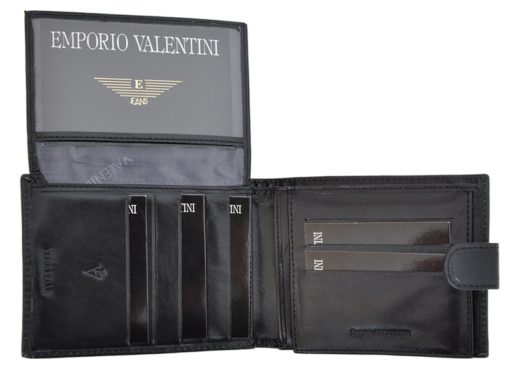 Emporio Valentini Man Leather Wallet Black IEEV563320-6818