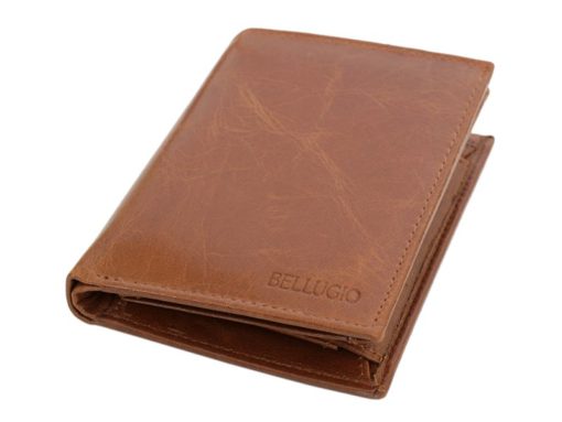 Bellugio Man Leather Wallet Black-7029