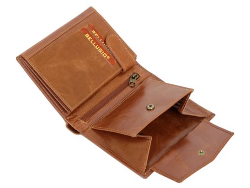 Bellugio Man Leather Wallet Black-7028