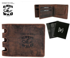 Always Wild Man Unique Leather Wallet-7065