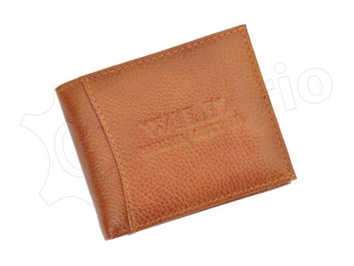 Medium Size Wild Things Only Man Leahter Wallet Brown-7163