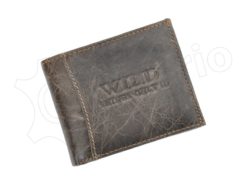 Medium Size Wild Things Only Man Leahter Wallet Light Brown-7181