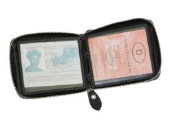 Wild Things Only Man Leahter Wallet with Zip Dark Brown-7123