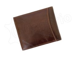 Medium Size Wild Things Only Man Leahter Wallet Brown-7167